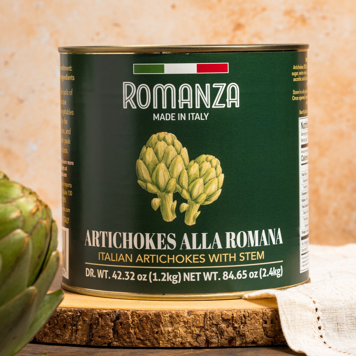 Artichokes alla Romana with Stem - Tin