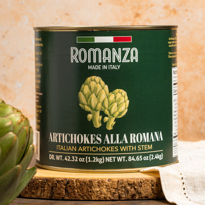 Artichokes alla Romana with Stem - Tin