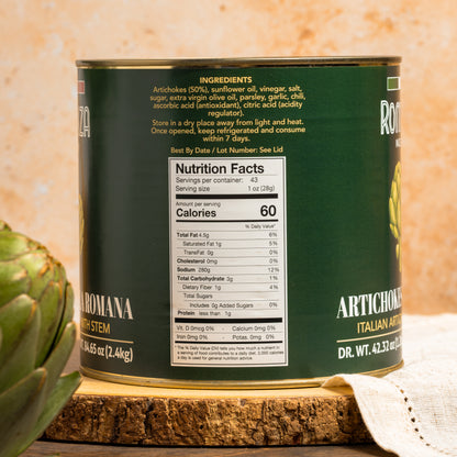 Artichokes alla Romana with Stem - Tin